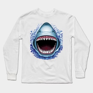 Shark Jaws Attack Long Sleeve T-Shirt